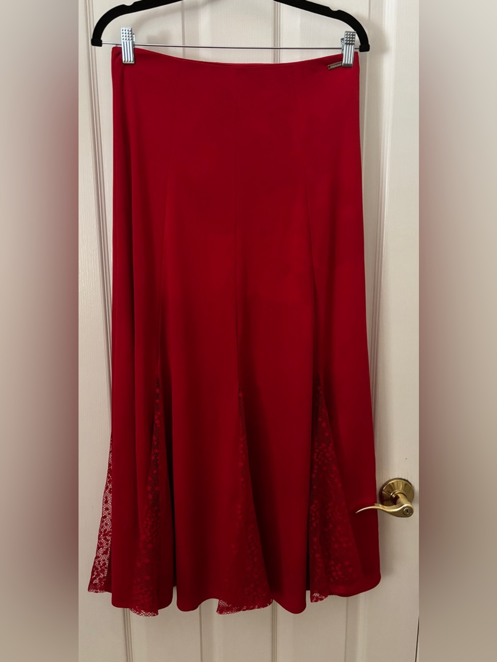 Chrisanne Dancewear Red Flamenco or Ballroom Long Maxi Skirt Women’s Size 14
